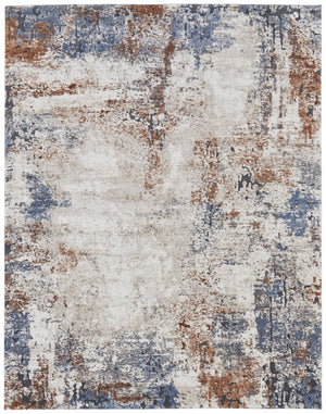 Feizy Rugs Gilmore Collection Abstract Geometric Rug – Vibrant, Machine-made Beauty For Modern Interiors Ivory,Blue,Taupe Polypropylene Gil39mnfivymlth00