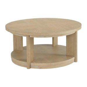 English Elm Wallace & Bay - Tan Coffee Table - Solid Wood Sand Dune Finish, Contemporary 40" Square Design, Low-Maintenance Elegance B2709P212394
