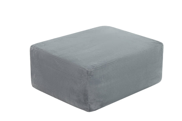 English Elm 373-001/Ottoman//Grey/Corduroy - Modern Modular Seating Solution For Any Room, Zero Assembly Required! W3975P391677