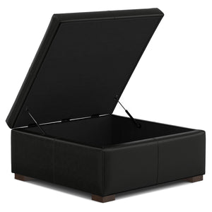 English Elm Gabbie Square Coffee Table Ottoman - Modern Versatile Storage Solution For Stylish Living Spaces B136P252701