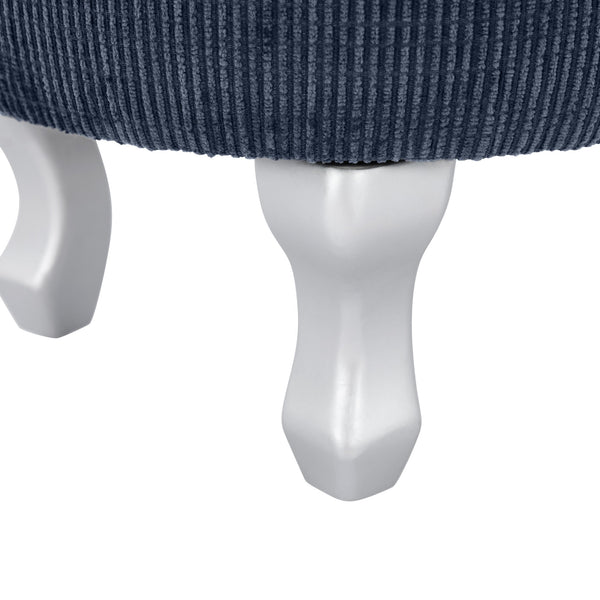 English Elm Christopher Knight Home® - 29.5'' Storage Bench with Button-Tufted Fabric, Tassel-Trim Ottoman with Hidden Compartment for Bedroom Blue 30.25 L x 18.5 W x 14 H N761P335817C