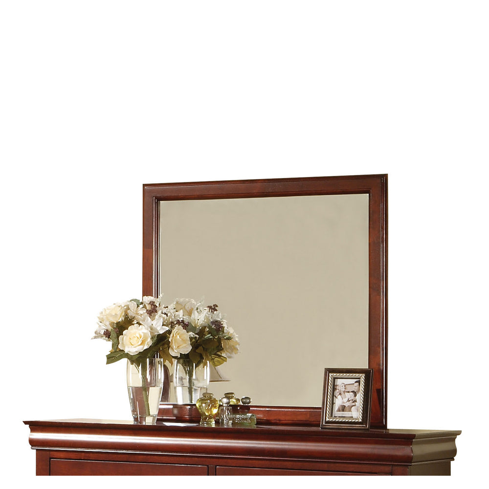 English Elm Louis Philippe Iii Cherry Finish Mirror - Elegant Reflective Accent For Modern And Classic Spaces B2726P257342