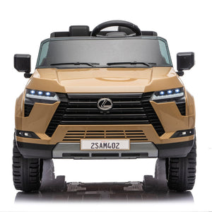 English Elm Lexus Gx550 Two Seat Kids Ride on with 24v Power Remote Control and Suspension Champagne W1578P416234