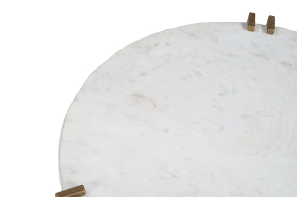 Zuo Modern Rench Coffee Table - Elegant White Marble Top & Sturdy Iron Frame For Modern Living Spaces White Natural Marble,Iron 110594-zuo-modern