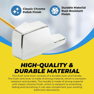 English Elm Toilet Flush Handle Replacement Kit with Corrosion Resistant Lever and Flapper Chain W1573P291938