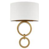 Bolebrook White Wall Sconce, White Shade