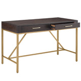 Martha Stewart Sharkey Modern/Contemporary Desk MT122-0092 Morocco/Gold