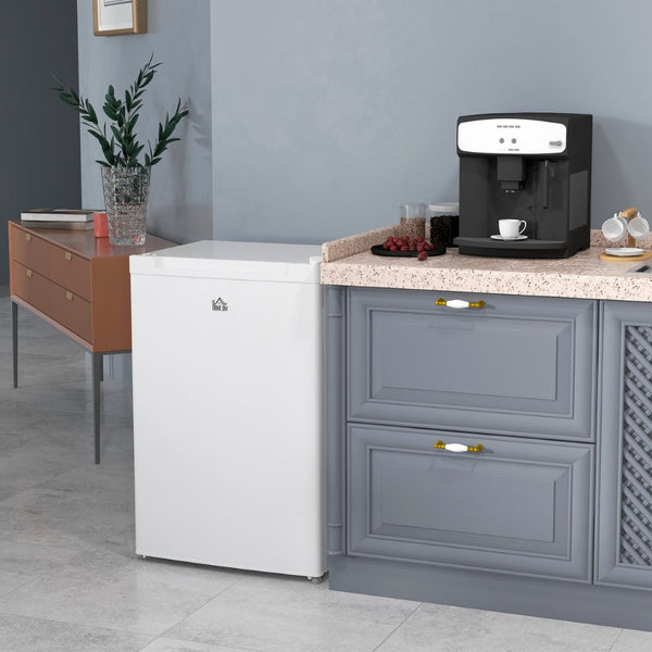 English Elm Homcom Compact Upright Freezer 3 Cu Ft with Adjustable Thermostat for Dorm Apartment White W2225P200388