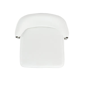 English Elm Kirsten Wood Vegan Leather Dining Chair with Plush Foam Seat, Grey Metal Frame, Industrial Chic Finish White B365P397836