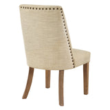 OSP Home Furnishings Evelina Chair 2 per Carton Rain
