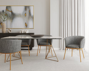 Sunpan Calais Hand-Tufted Wool-Viscose Rug with Unique Geometric Pattern for Modern Contemporary Spaces 10' X 14'