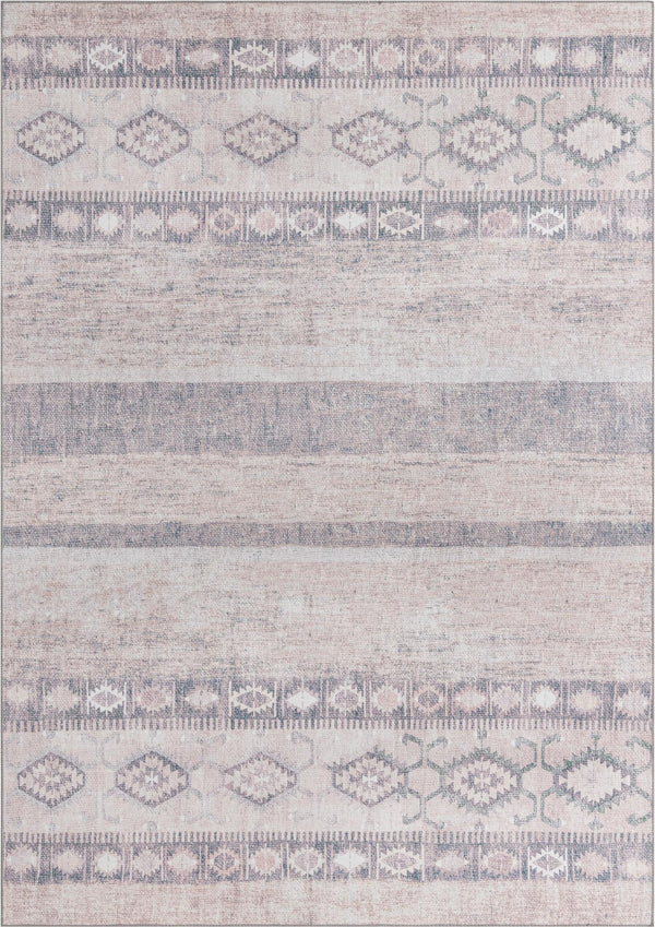 Unique Loom Timeless Verona Machine Made Geometric Rug Gray, Ivory/Light Brown/Green 8' 4" x 12' 2"