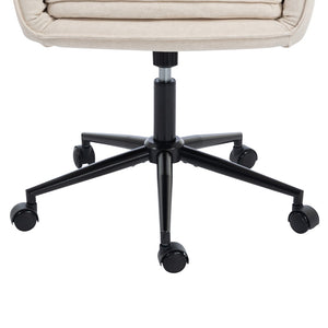 English Elm Stylish Barrel Swivel Accent Chair Upholstered Seat with Storage for Vanity or Dining W3248P424649