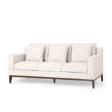 Christopher Knight Home® - Noble House - - Mirod Comfy 3-Seat Sofa With Wooden Legs, Modern For Living Room And Study