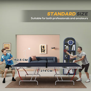 English Elm Soozier Quarter Fold Ping Pong Table Mdf Surface Steel Frame Ready to Play Set W2225P200632