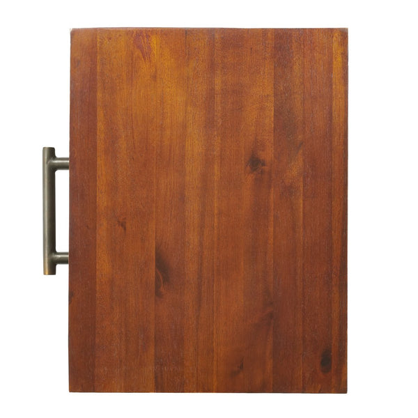 English Elm Christopher Knight Home® - End Table - Stylish Warm Brown Acacia Wood With Industrial Iron Frame For Versatile Home Decor N771P271381W