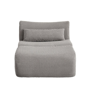 English Elm Loveseat Corduroy Cloud Couch Modular Boneless Design for Relaxed Living Spaces Grey W2339P461307