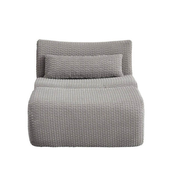 English Elm Loveseat Corduroy Cloud Couch Modular Boneless Design for Relaxed Living Spaces Grey W2339P461307