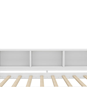 English Elm Twin Size Daybed With Trundle, Stylish Storage & Workspace Solution For Kids, Guests, Or Home Office W1580S00203-GIGA