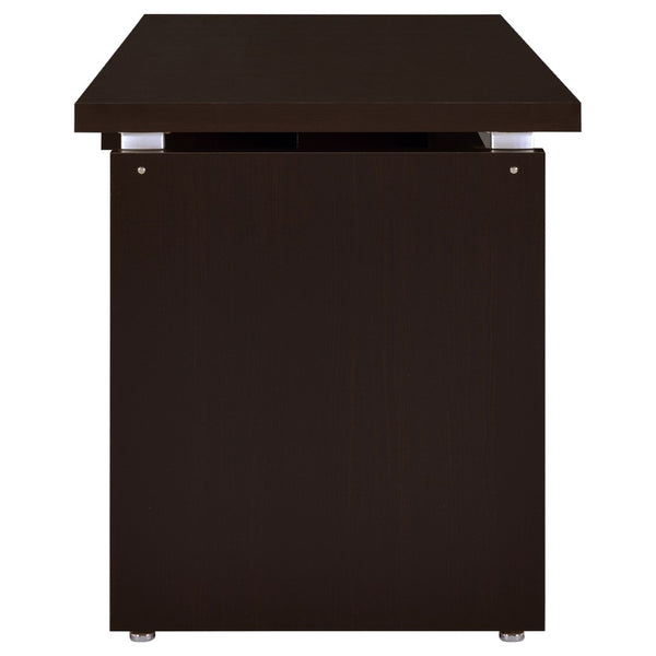 English Elm Ulloa 83-Inch L-Shaped Office Desk - Modern Cappuccino Finish With Ergonomic Design & Storage Solutions B062S01318-GIGA