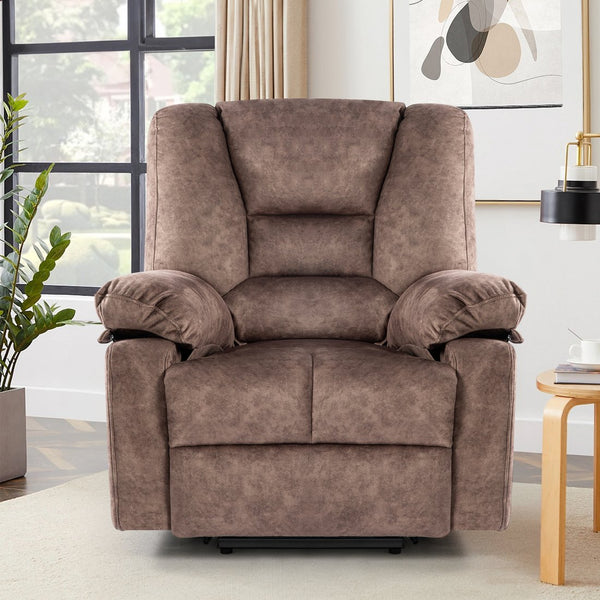English Elm Power Lift Recliner with Massage & Heat, 8-Point Therapy, Timer & Easy Power Lift Assistance Brown W1403P177447
