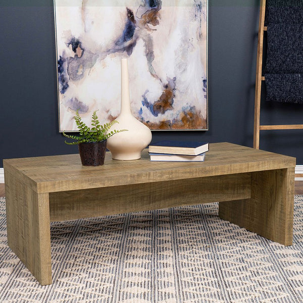 English Elm Brianna Mango Rectangular Coffee Table - Rustic Engineered Wood With Modern Farmhouse Charm B062P378333