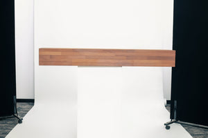 English Elm 72" Solid Cedar Floating Mantel Shelf Rustic Farmhouse Fireplace Wall Decor Display Light Brown W1390P407436
