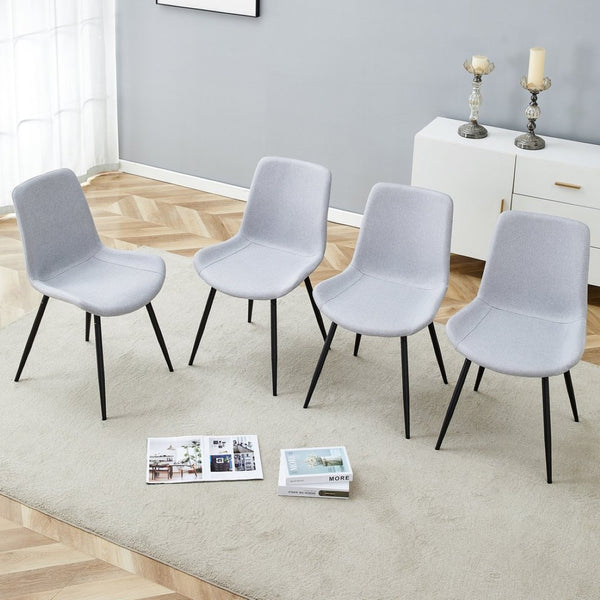 English Elm Set of 2 Velvet Bubble Chain Dining Chairs Sculptural Tufted Seats with Black Legs W1512P494621