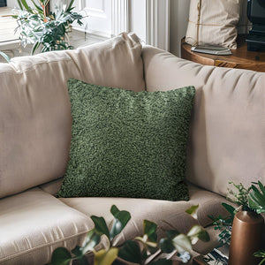 JLA Home Chapel Hill - Solid Boucle Feather-Blend Square Pillow with Off-White Texture, Removable Cover, 20x20 Accent Green CH30-0040