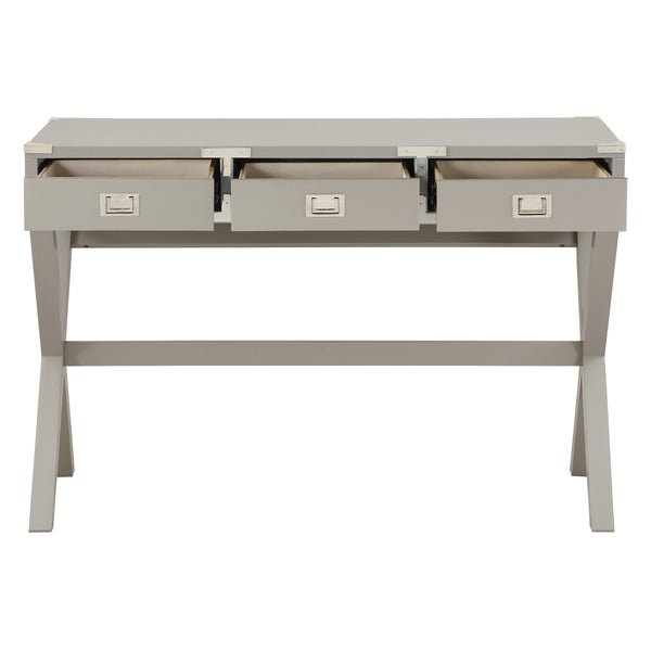 OSP Home Furnishings Wellington 46" Desk with Power Grey