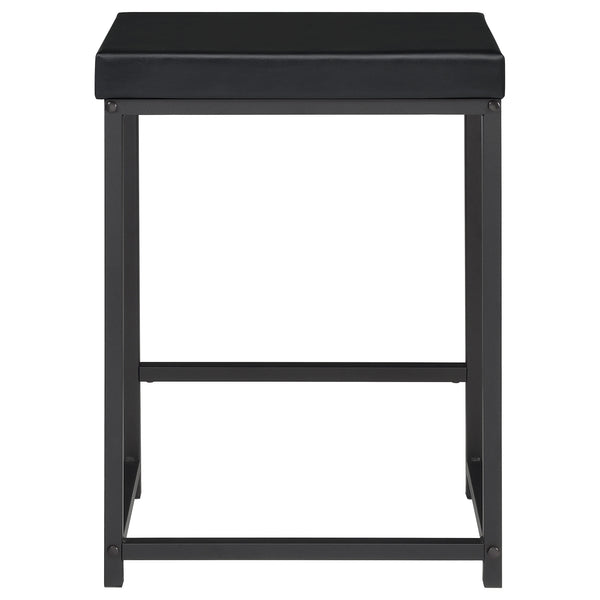 English Elm Klekner Black 4-Piece Counter Height Table Set with Nesting Tables & Stools, Space-Saving Chic Finish B062P353238