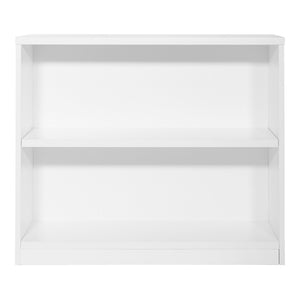 OSP Home Furnishings 36wx12dx30h Compact Laminate Bookcase with Thick Shelves for Office or Home Use White LBC361230-WHT