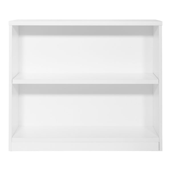 OSP Home Furnishings 36wx12dx30h Compact Laminate Bookcase with Thick Shelves for Office or Home Use White LBC361230-WHT