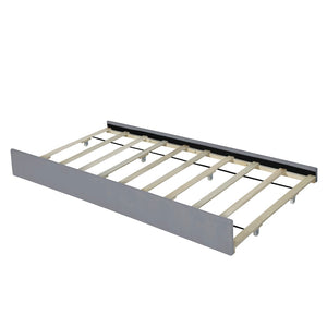 English Elm Queen Tufted Velvet Platform Bed with Storage Drawers and Pull Out Trundle Gray LP000714AAE-1
