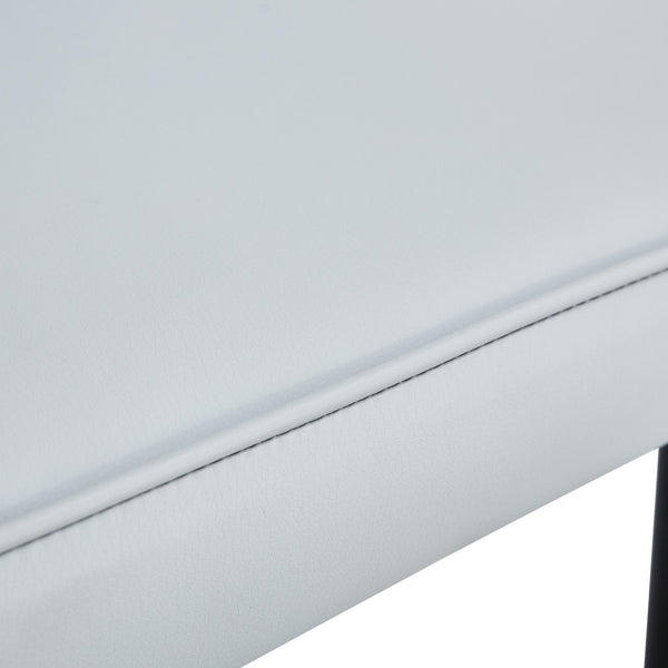 English Elm Table And Chair Set - Modern 71" White Grain Dining Table With Storage & 6 Ergonomic Light Gray Chairs W1151S04266-GIGA