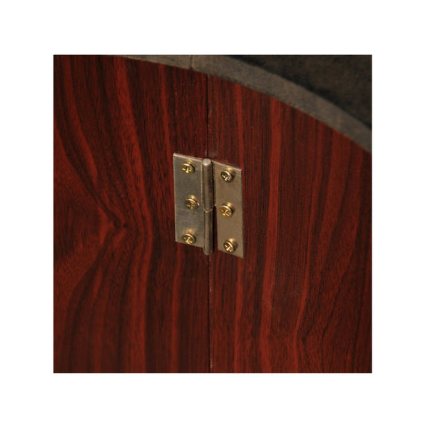 English Elm 96" Casino Style Poker Table with Speed Cloth Felt Racetrack and Steel Cup Holders Red W2748S00016