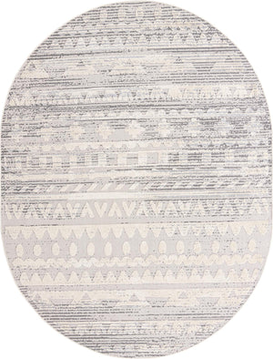 Unique Loom Arlo Avery Machine Made Tribal Rug Sandy Beige, Blue/Gray 7' 10" x 10' 0"