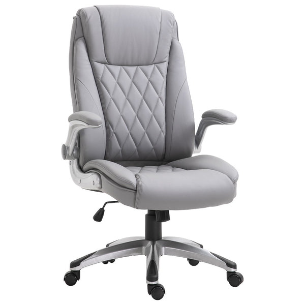 English Elm Vinsetto High Back Ergonomic Swivel Office Chair With Flip-Up Arms For Ultimate Comfort & Style W2225P217483-GIGA