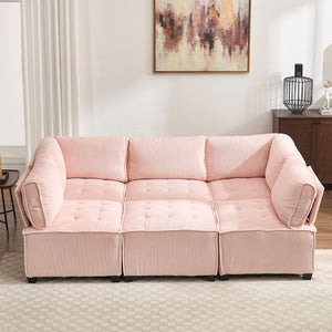 English Elm United We Win U-Shaped Modular Sectional Sofa With Reversible Chaise For Custom Living Room Comfort W1568S00154-GIGA