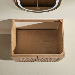 English Elm Fully Assembled 30" Light Coffee Bathroom Vanity With Solid Wood, Engineered Top & Soft-Close Drawers W1826P343423