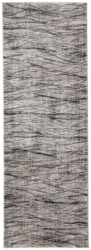 Feizy Rugs Sonora Abstract Watercolor Rug - Modern, Durable, Stain-resistant Design For Stylish Homes And Kids Gray,Ivory,Tan Polypropylene,Polyester,Viscose Snr39nxfgrychli02