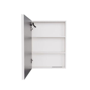 English Elm Led Aluminum Medicine Cabinet with Anti-fog Mirror White Light and Wall Mount Storage W3083P373515