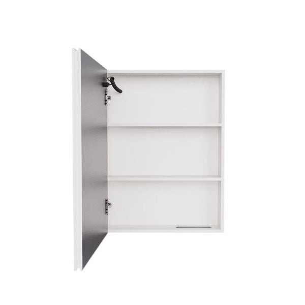 English Elm Led Aluminum Medicine Cabinet with Anti-fog Mirror White Light and Wall Mount Storage W3083P373515