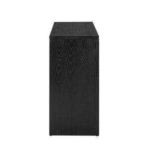 English Elm Christopher Knight Home® - Mirod Elegant Console Table with Fireplace Design, Solid Wood Veneer Top, 220lb Capacity, Stylish Entryway Furniture Black N760P253329B