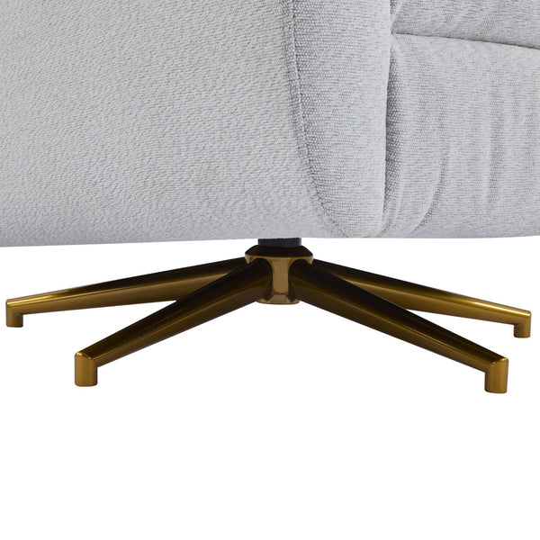 English Elm Christopher Knight Home® - Power Boucle Swivel Recliner Chair with 360° Metal Star Base, Electric Lift, Ergonomic Padded Backrest, Adjustable Footrest, Easy Assembly Gold,LIGHT GREY N771P298185D