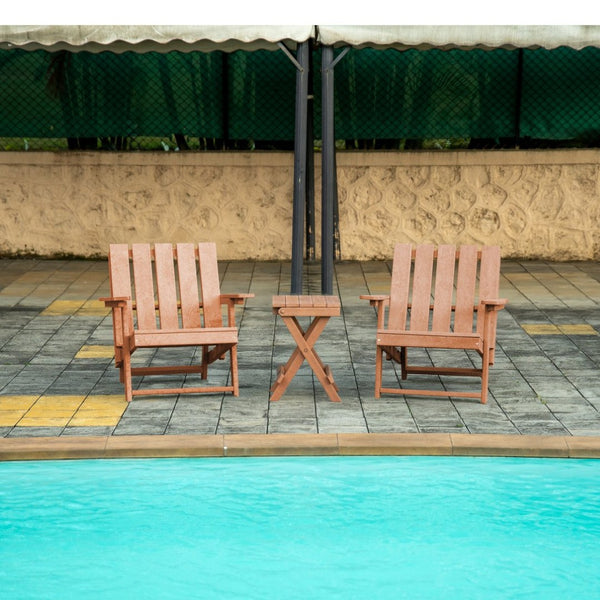 English Elm Shoreline Recycled Hdpe Folding Adirondack Chair Fully Assembled Modern Patio Seating Teak B2745P409679