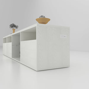 English Elm TV Console Tempered Glass TV Stand 82.6" LED RGB 31 Modes, Storage Cabinets, 2 AC+2 USB Ports W1701P194965