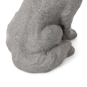 English Elm Christopher Knight Home® - MGO Puppy Garden Statue Stone Gray – Durable Cast Stone Magnesium Oxide, Weatherproof 15.25"H Charm 70877.00