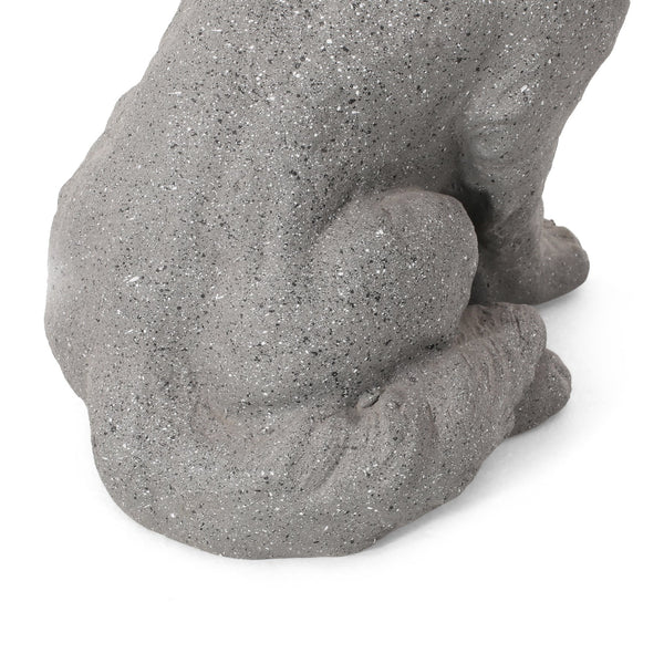 English Elm Christopher Knight Home® - MGO Puppy Garden Statue Stone Gray – Durable Cast Stone Magnesium Oxide, Weatherproof 15.25"H Charm 70877.00