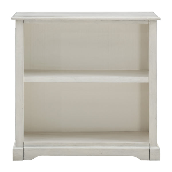 OSP Home Furnishings Country Meadows 2-Shelf Bookcase Antique White